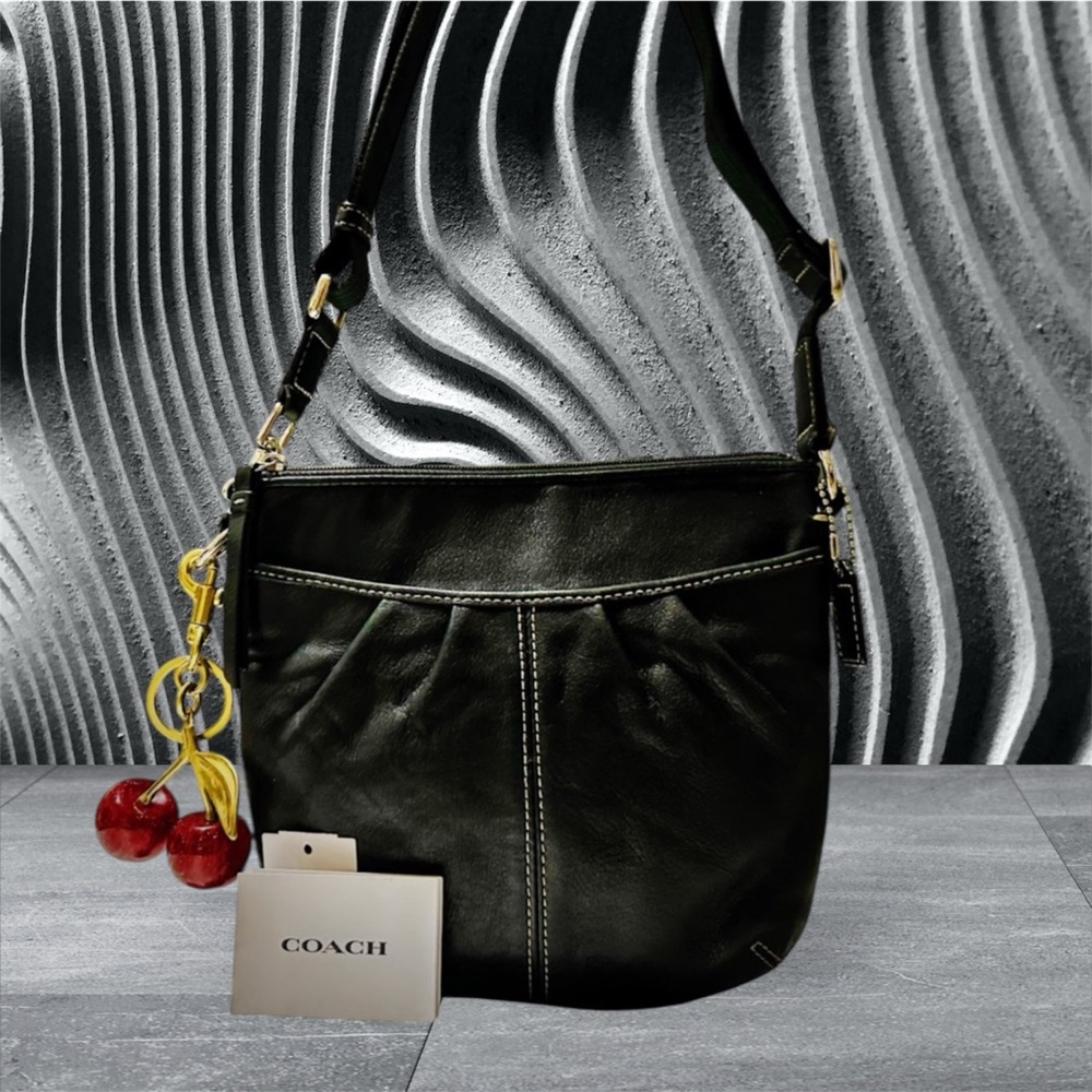 Vintage Coach soho shoulder bag Black soft Leather Crossbody Bag - Picture 6 of 17